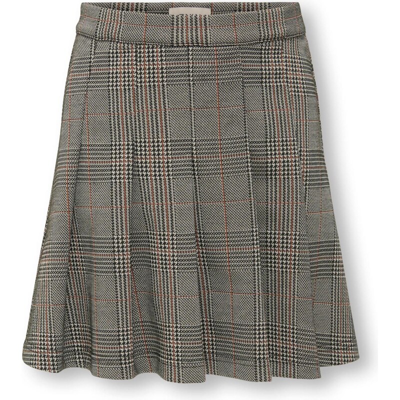 ONLY GIRLS Sukňa KOGFINE hnedá / čierna / šedobiela 66223187