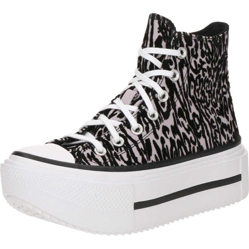 CONVERSE Členkové tenisky CTAS LIFT DOUBLE STACK čierna / šedobiela 66223214