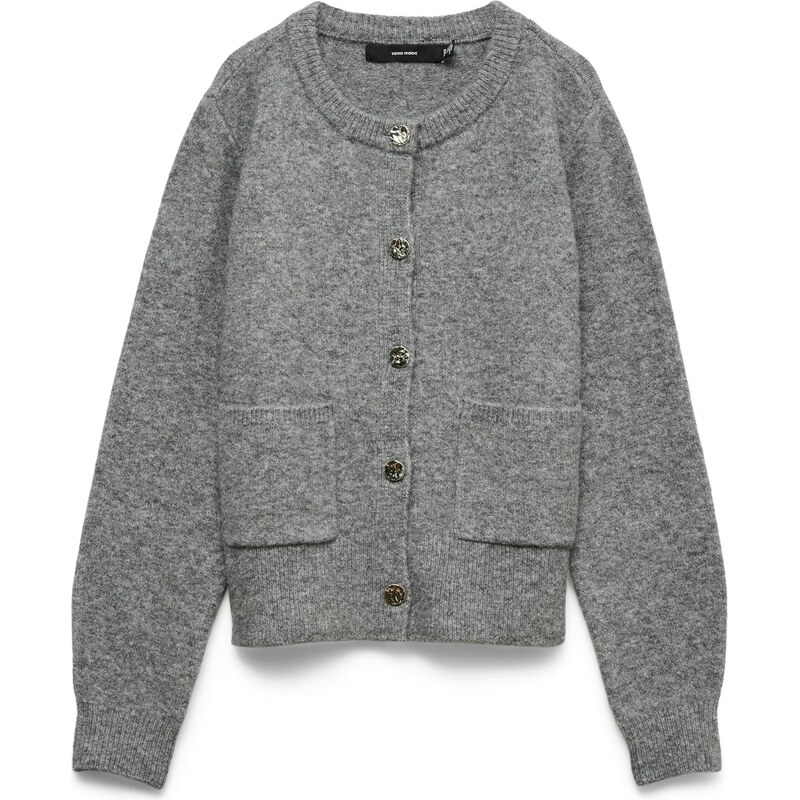 VERO MODA Kardigán VMNOVI sivá melírovaná 66223218
