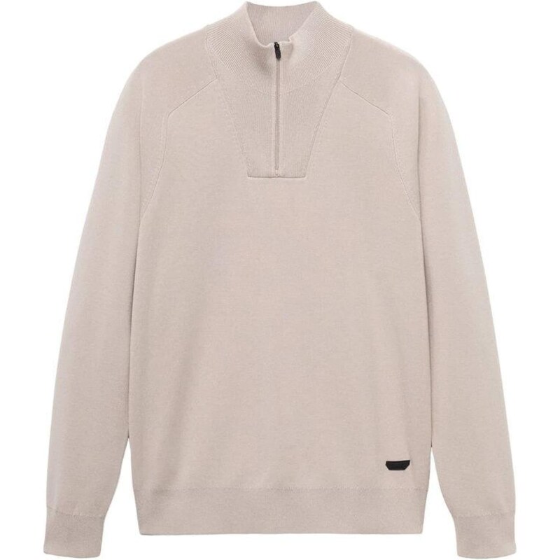 MANGO MAN Sveter Casperp svetlobéžová 66223258