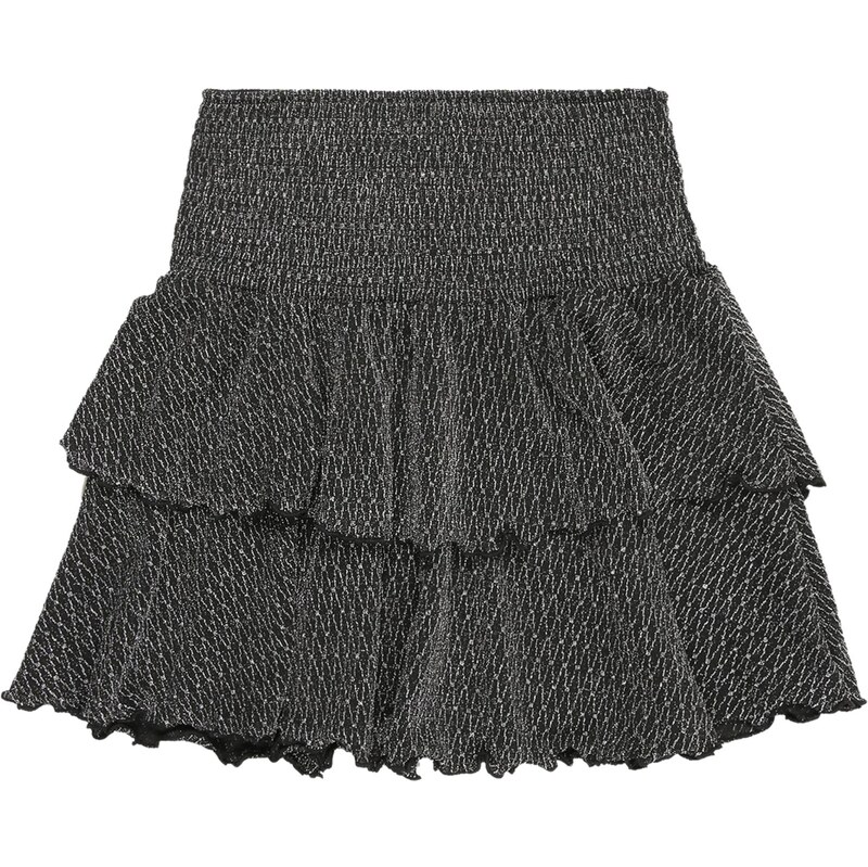 ONLY GIRLS Sukňa KOGQUEEN čierna / strieborná 66223345