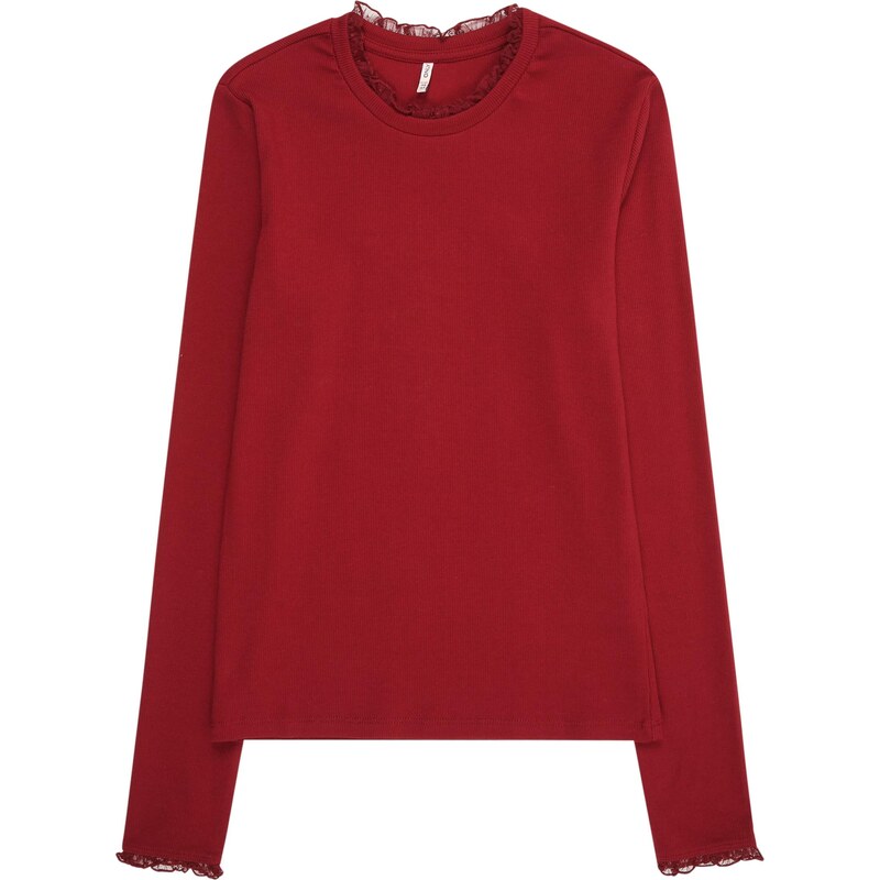 ONLY GIRLS Tričko KOGLESLIE vínovo červená 66223336