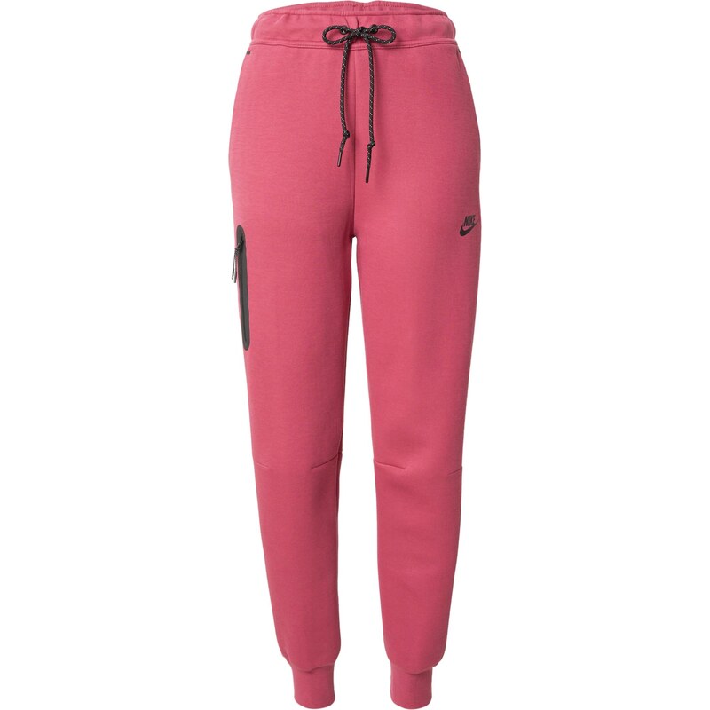 Nike Sportswear Nohavice TCH FLC malinová / čierna 66223364