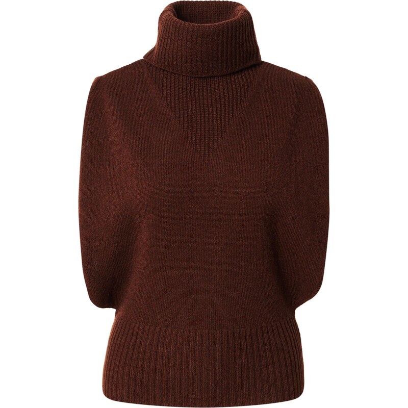 VILA ROUGE EDIT Sveter ROUCLEO tmavohnedá 66223383