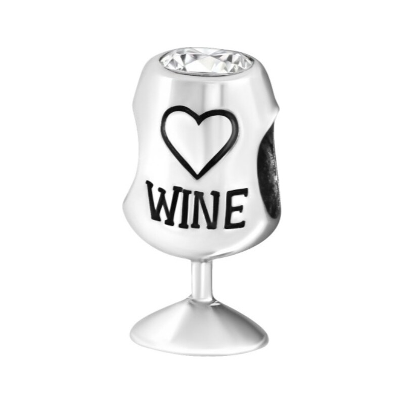 MAJYA MAY STORY strieborný korálik WINE s čírym zirkónom 11920 66409500