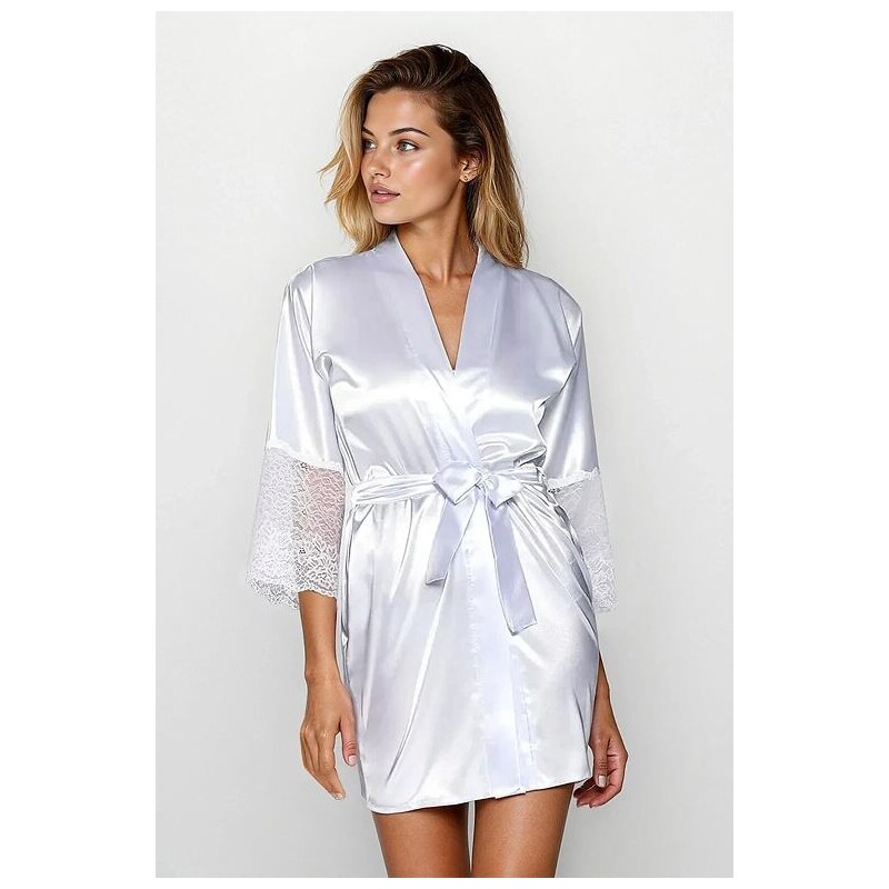 DKaren Saténový župan Clarisse biely 10638184