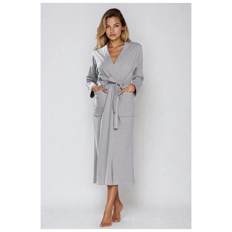 DKaren Bavlnený župan Melissa sivý 33540522