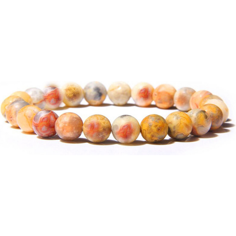 Olivie Náramok 8mm CRAZY LACE AGATE 9910 66298511