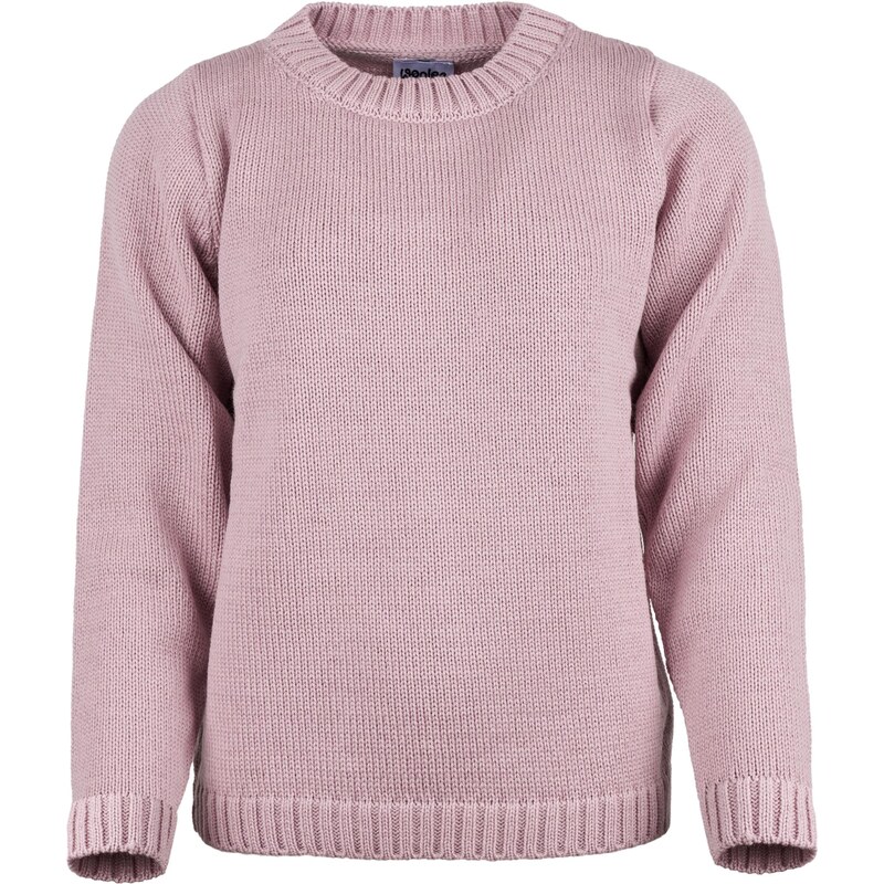 Vlnka Dámsky Supersoft Merino sveter s okrúhlym výstrihom ružová 66225719