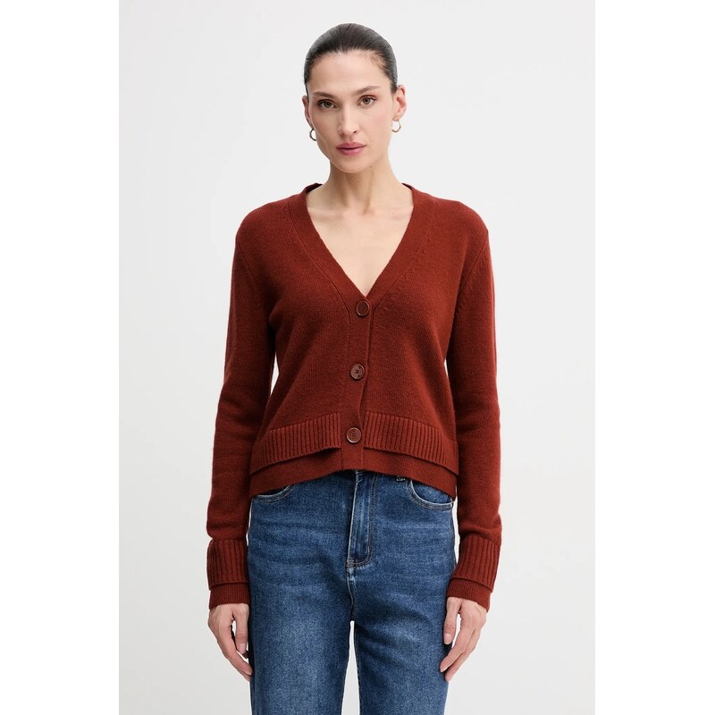 Kardigan s prímesou vlny Sisley 66124448