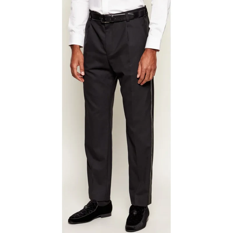 HUGO Nohavice Teagan254E1X | Modern fit | s prímesou vlny 66230428