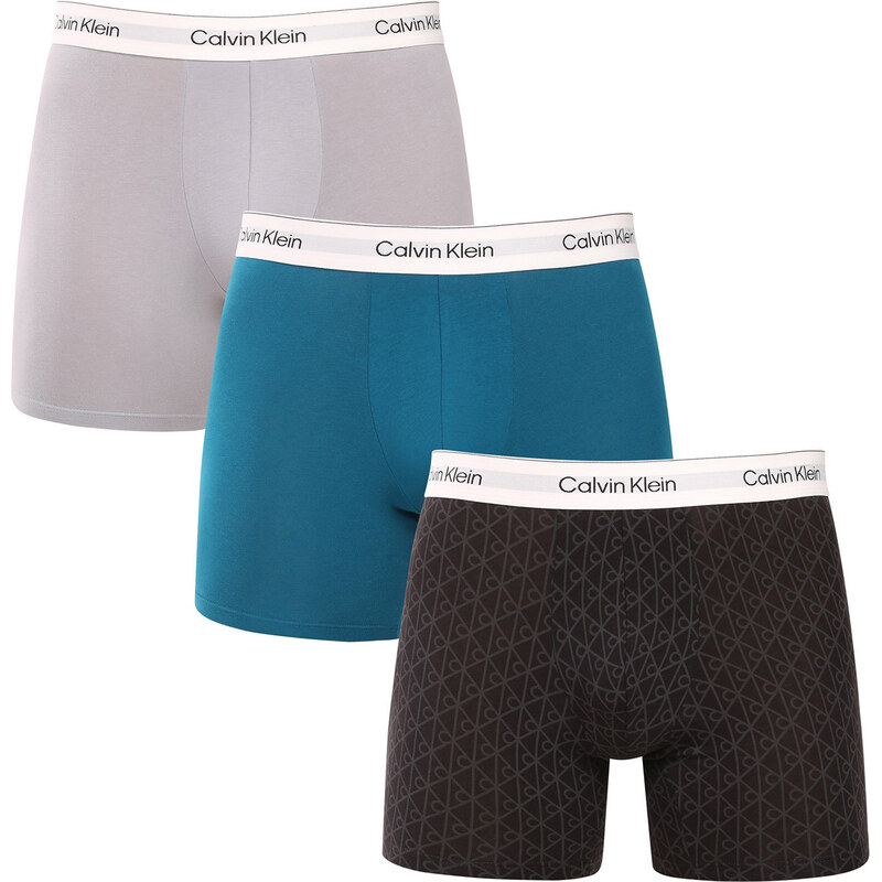 3PACK pánske boxerky Calvin Klein viacfarebné (NB4567-2VI) 66187273