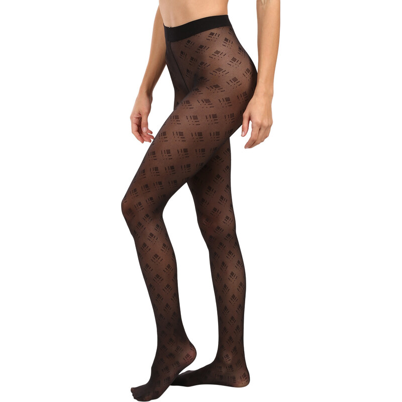 Dámske silónové pančuchové nohavice Golden Lady Graphic 30 DEN čierne 66208780