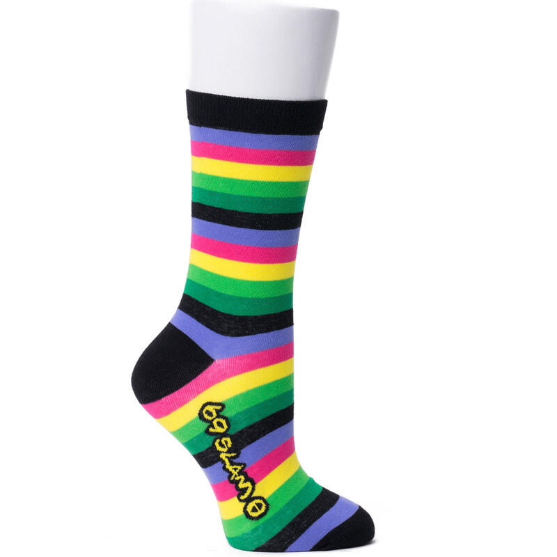 Ponožky 69SLAM LINES GREEN (SCKLNG-AT) 66021583