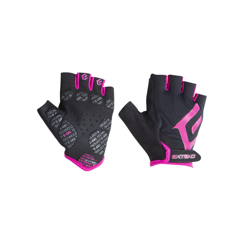Extend Zhena lady rukavice, čierno-ružové 66225816