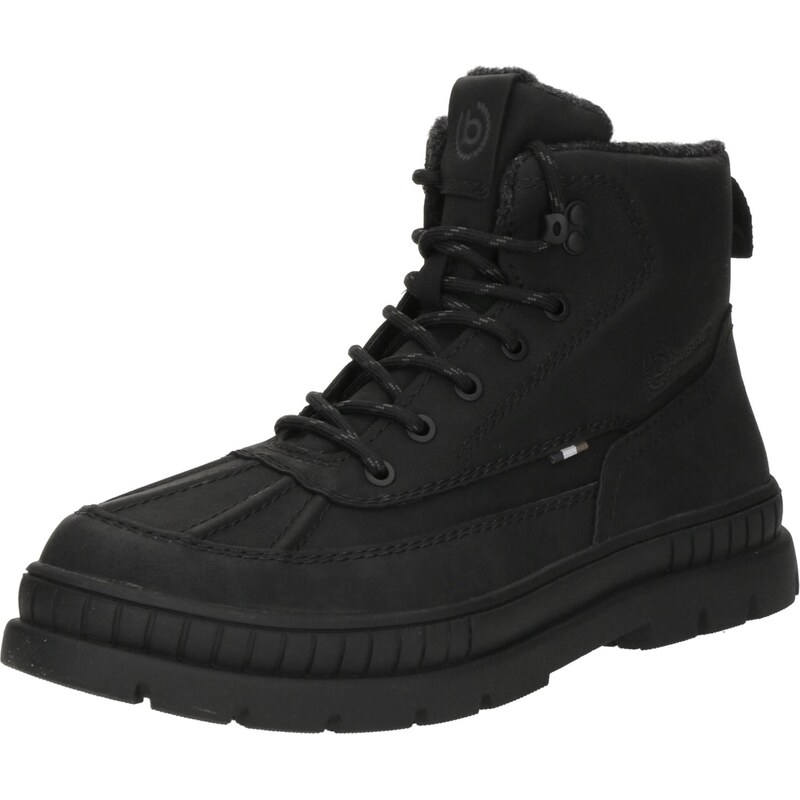 bugatti Šnurovacie čižmy čierna 66164475