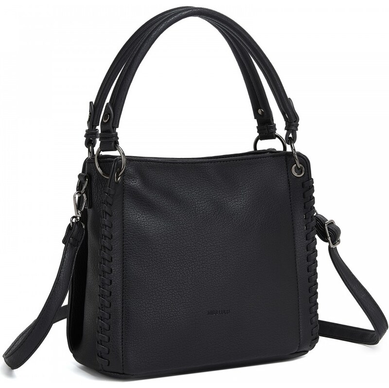 Miss Lulu Kabelka – Elegant crossbody, textúrovaná s tkanými detailmi, 67195024