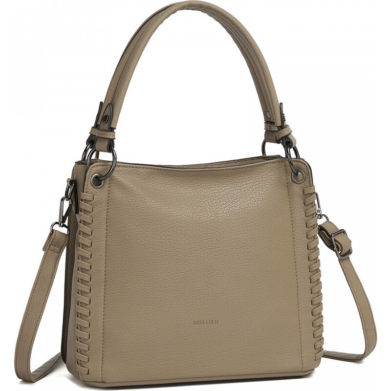 Miss Lulu Kabelka – Elegant crossbody, textúrovaná s tkanými detailmi, 67195026