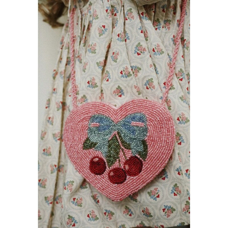 Detská kabelka Konges Sløjd BEADED HEART BAG 66229122