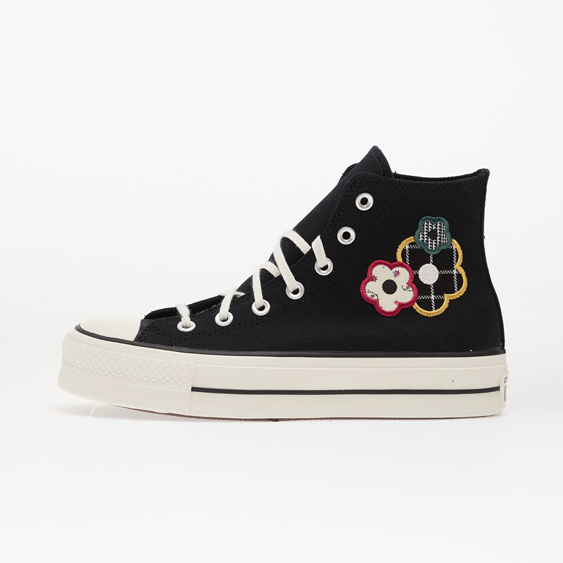 Converse Chuck Taylor All Star Lift Platform Floral Patchwork Hi Black 66229211