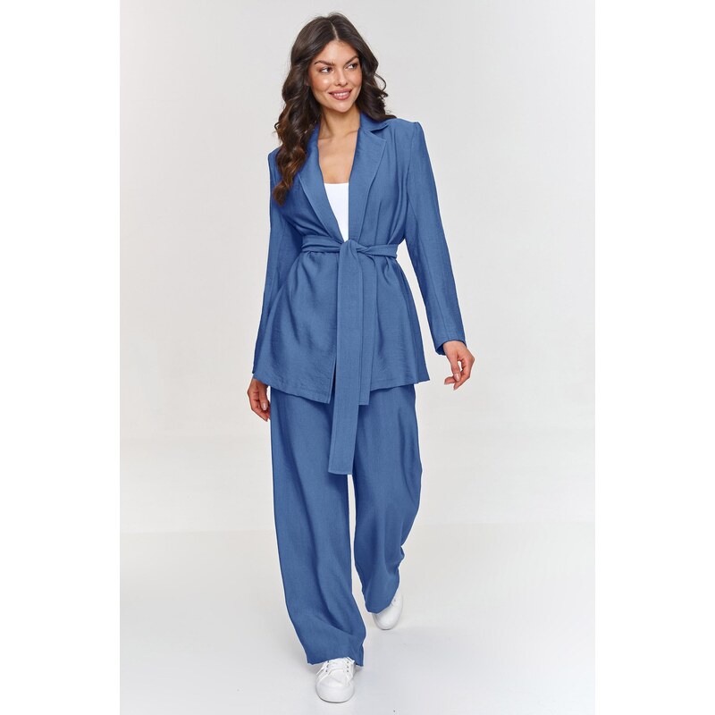 Makadamia Dámska súprava sako a nohavice M883 | blue jeans M883 66229438