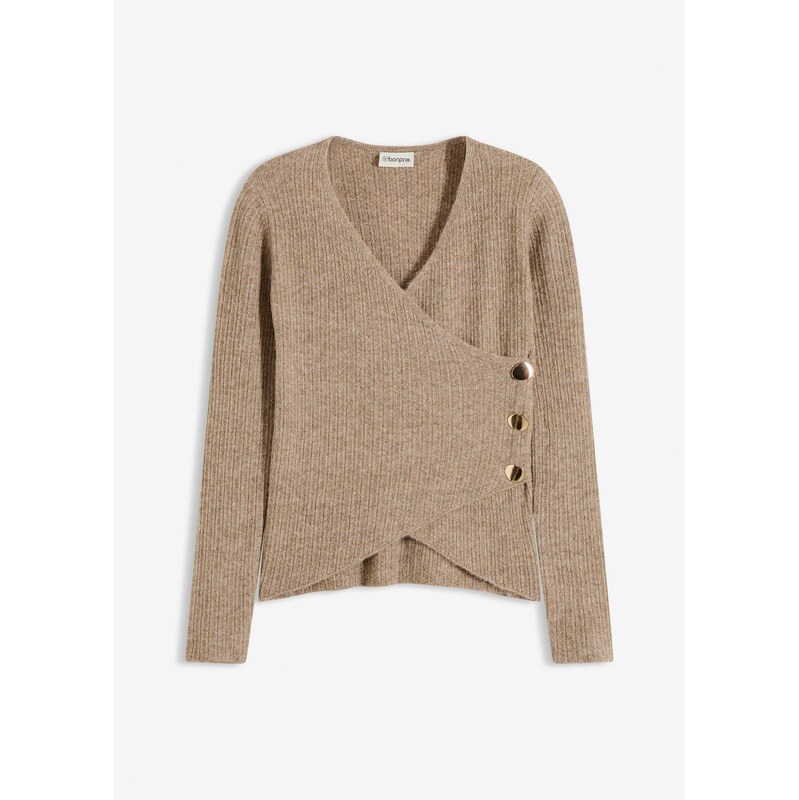 bonprix Pulóver, farba hnedá 66229879