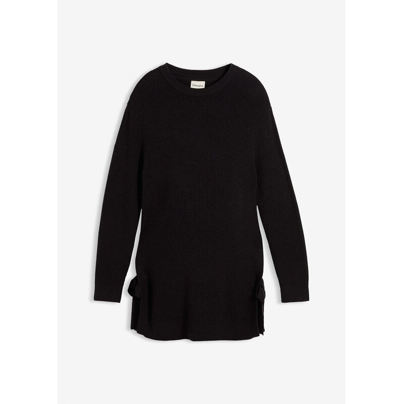 bonprix Materský pulóver z bavlny, s vlnou, farba čierna 66229925