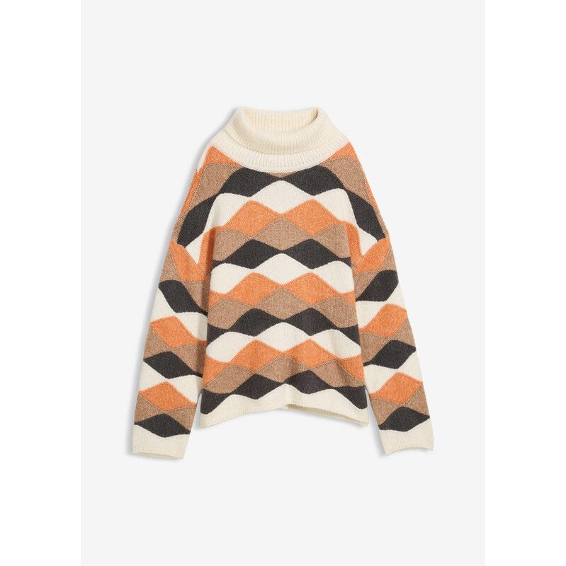 bonprix Rolák so vzorom, farba béžová 66230116