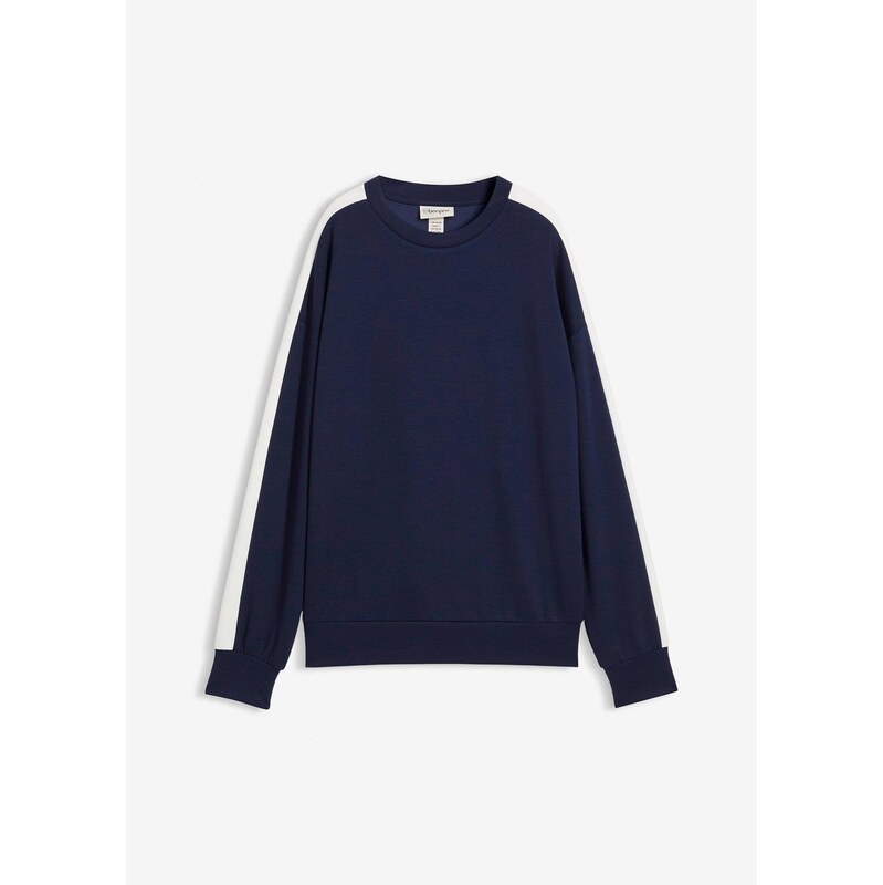bonprix Mikina oversize, farba modrá 66230119