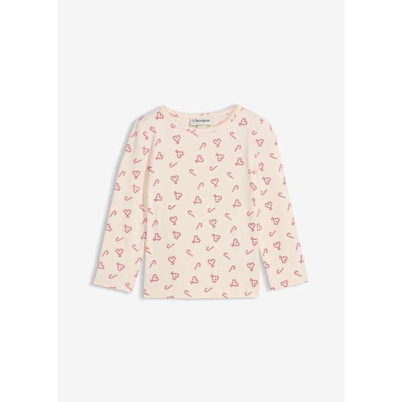 bonprix Tričko s dlhým rukávom z elastického bavlneného mixu, farba 66230235