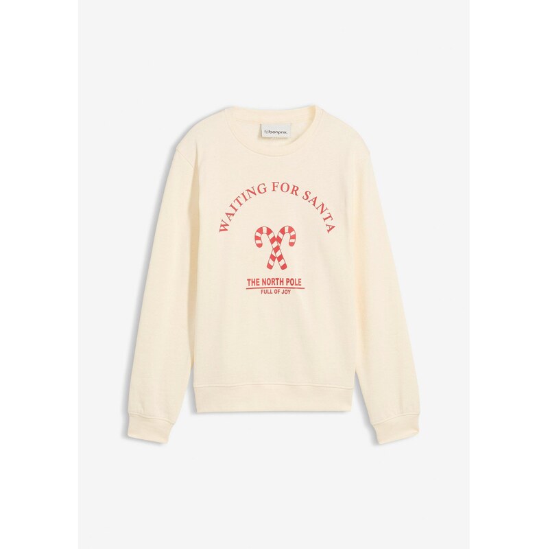 bonprix Mikina z čistej bio bavlny, farba béžová 66230240
