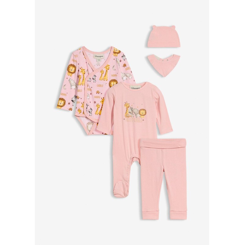 bonprix Oblečenie pre bábätko z čistej bio bavlny (5-dielna sada), 66230338
