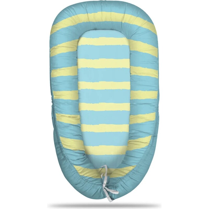 Sablio Hniezdočko pre bábätko Modrožlté pruhy 65113980