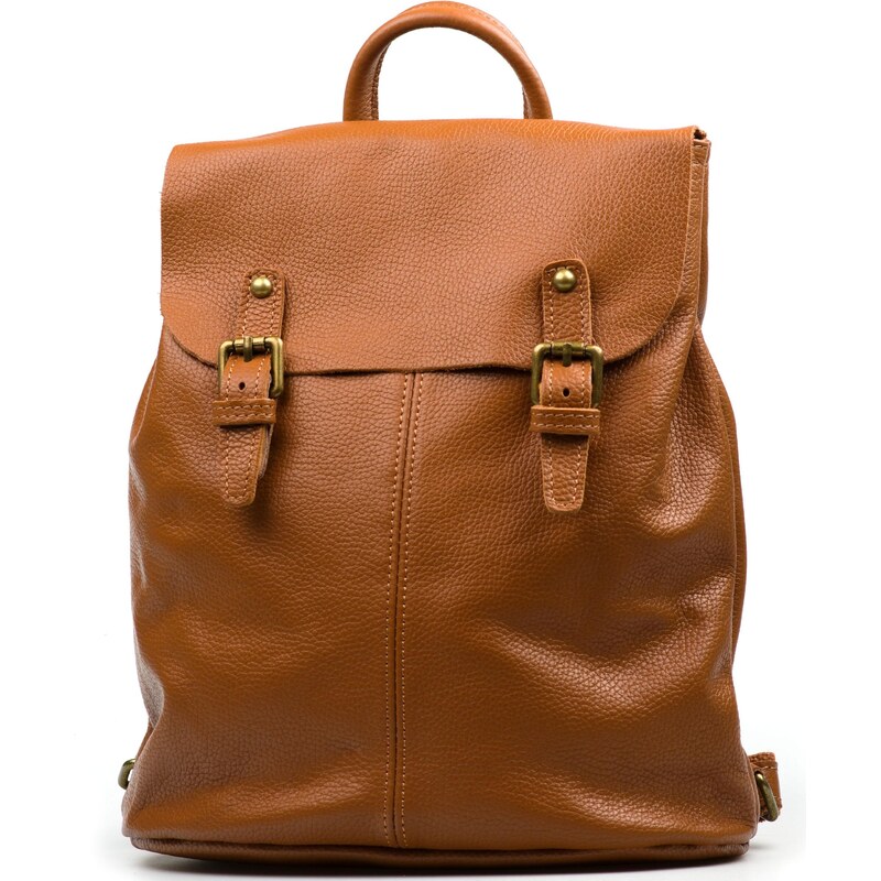 Blaire Kožený batôžtek Clea koňakovo hnedý 64988074