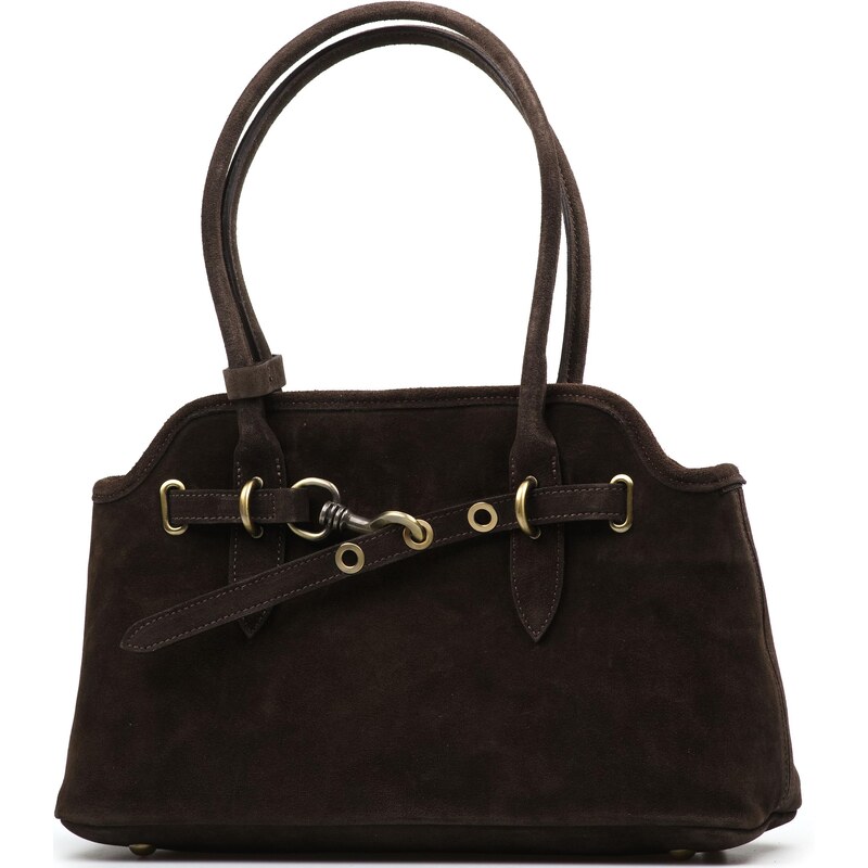 Blaire Kožená kabelka Kira hnedá 65414932