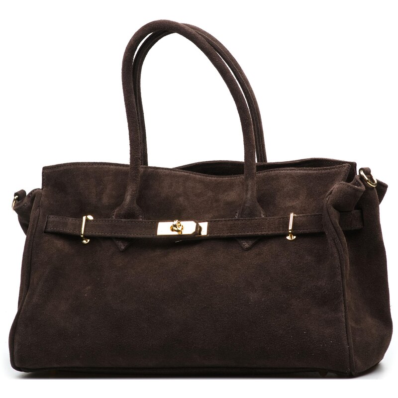 Blaire Kožená kabelka Selma tmavo hnedá 66230540