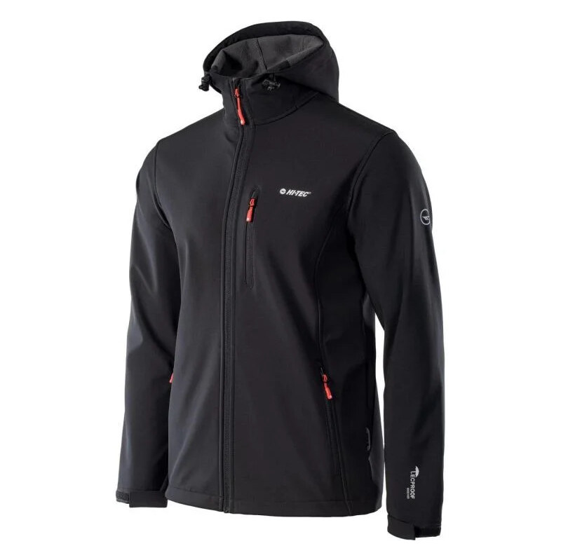 Pánska bunda Caen M 92800282249 Black with red - Hi-Tec 66230739