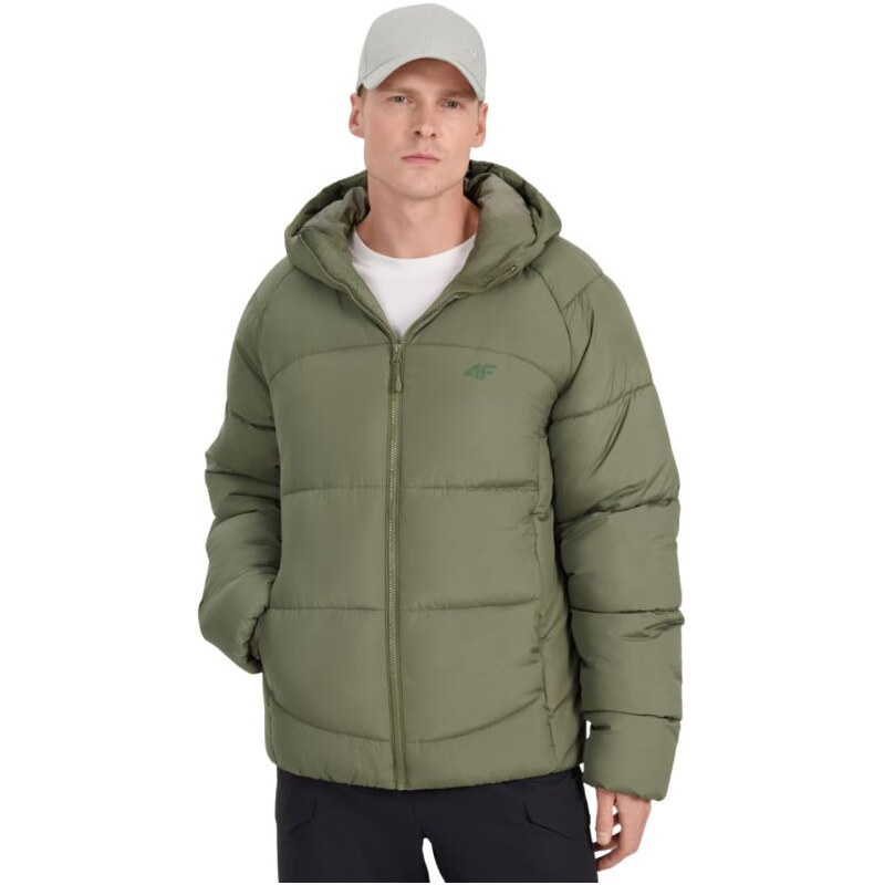 Pánska páperová bunda 4F M0708 khaki 4FRAW25TDJAM0708 43S pánska 66656987