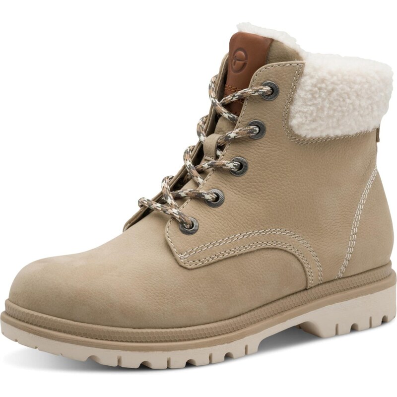 Tamaris Šnurovacie členkové čižmy kapučíno 66237831