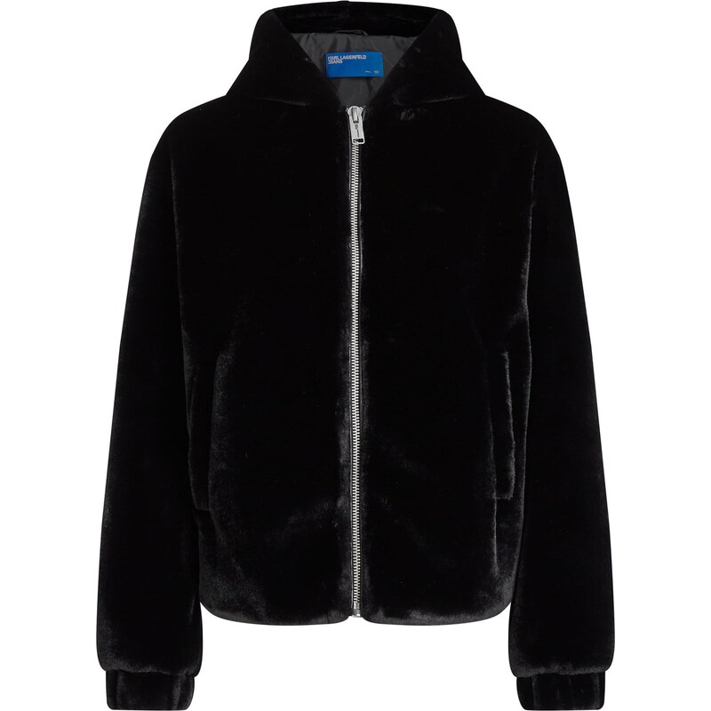 KARL LAGERFELD JEANS Prechodná bunda čierna / biela 66237857