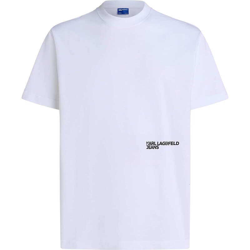 KARL LAGERFELD JEANS Tričko KARLISM čierna / biela 66237867
