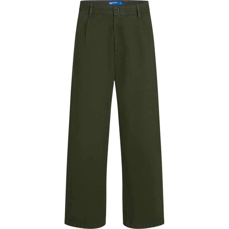 KARL LAGERFELD JEANS Chino nohavice tmavozelená 66237931