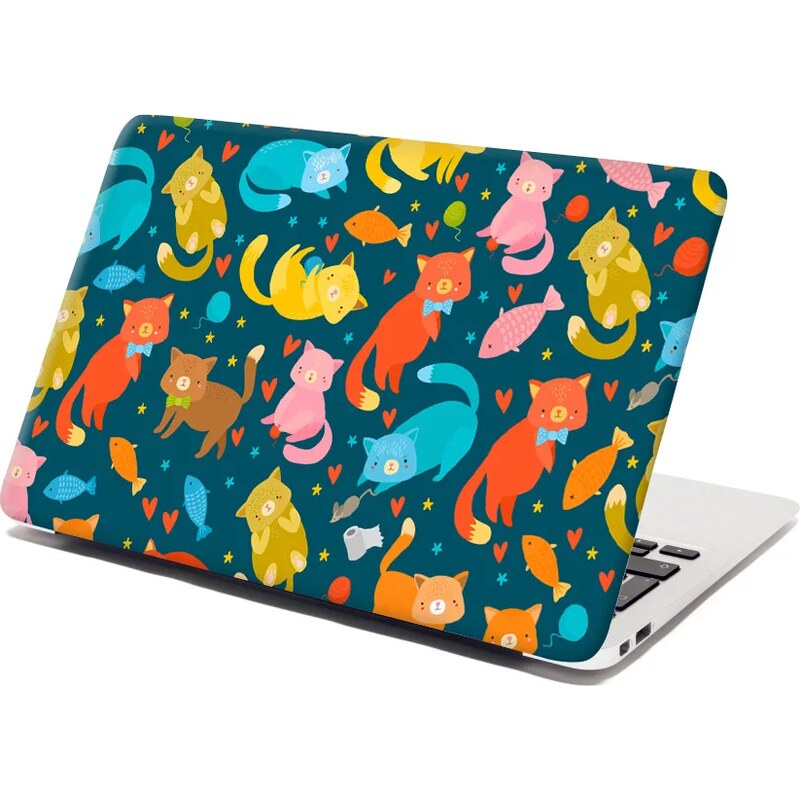 Sablio Samolepka na notebook Mačky s rybkami 65100847