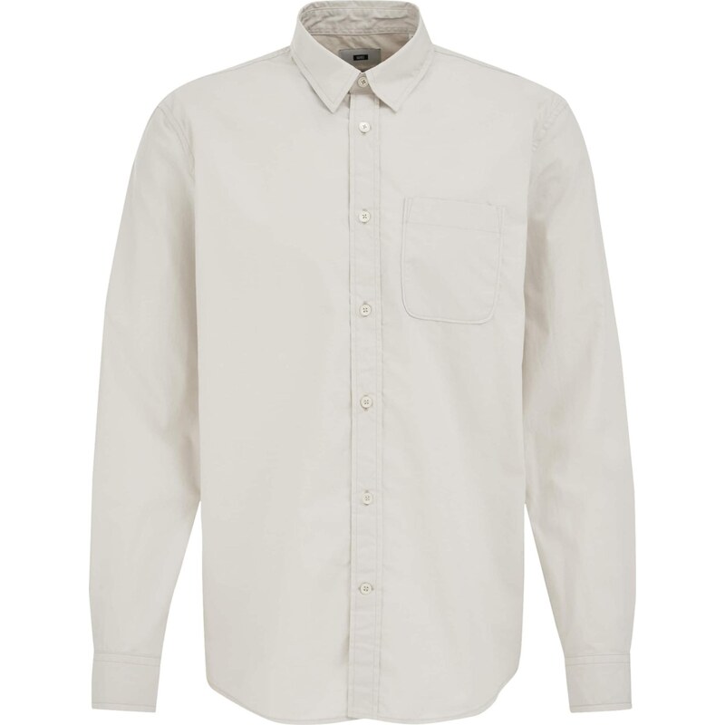 WE Fashion Košeľa šedobiela 66238230