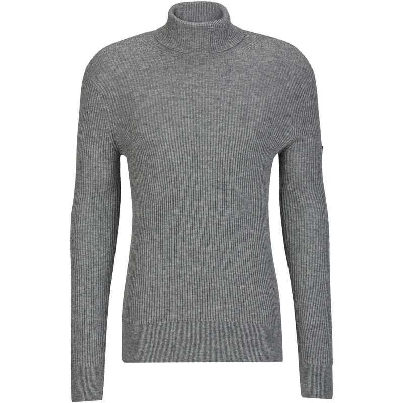 19V69 ITALIA Sveter Tosco sivá melírovaná 66238247