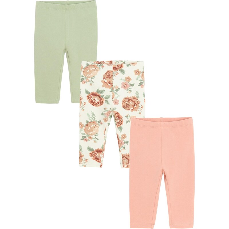 Cool Club Legíny pastelovo zelená / ružová / purpurová / biela 66238824