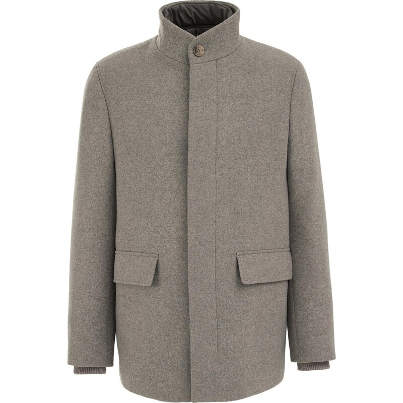 WE Fashion Zimná bunda tmavošedá 66238965