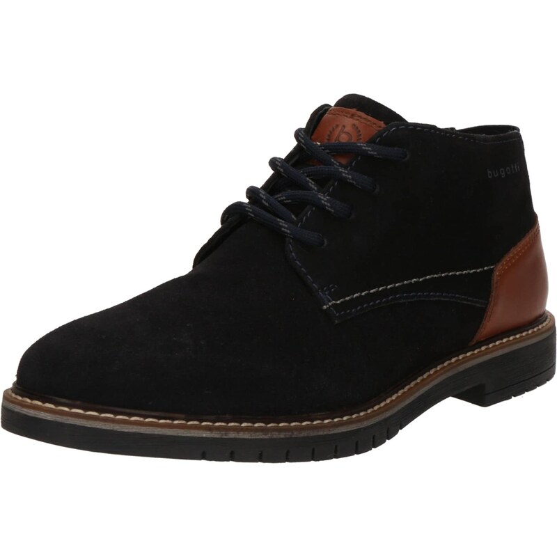 bugatti Šnurovacie topánky námornícka modrá / koňaková 66239897