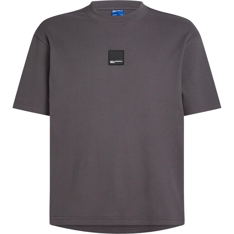 KARL LAGERFELD JEANS Tričko Waffle tmavosivá 66239937