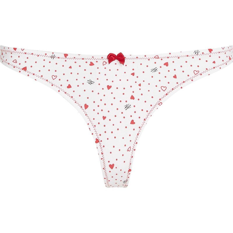 Karl Lagerfeld Tangá červená / čierna / biela 66240005